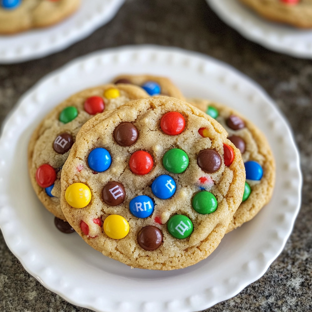 Soft M&M Cookies