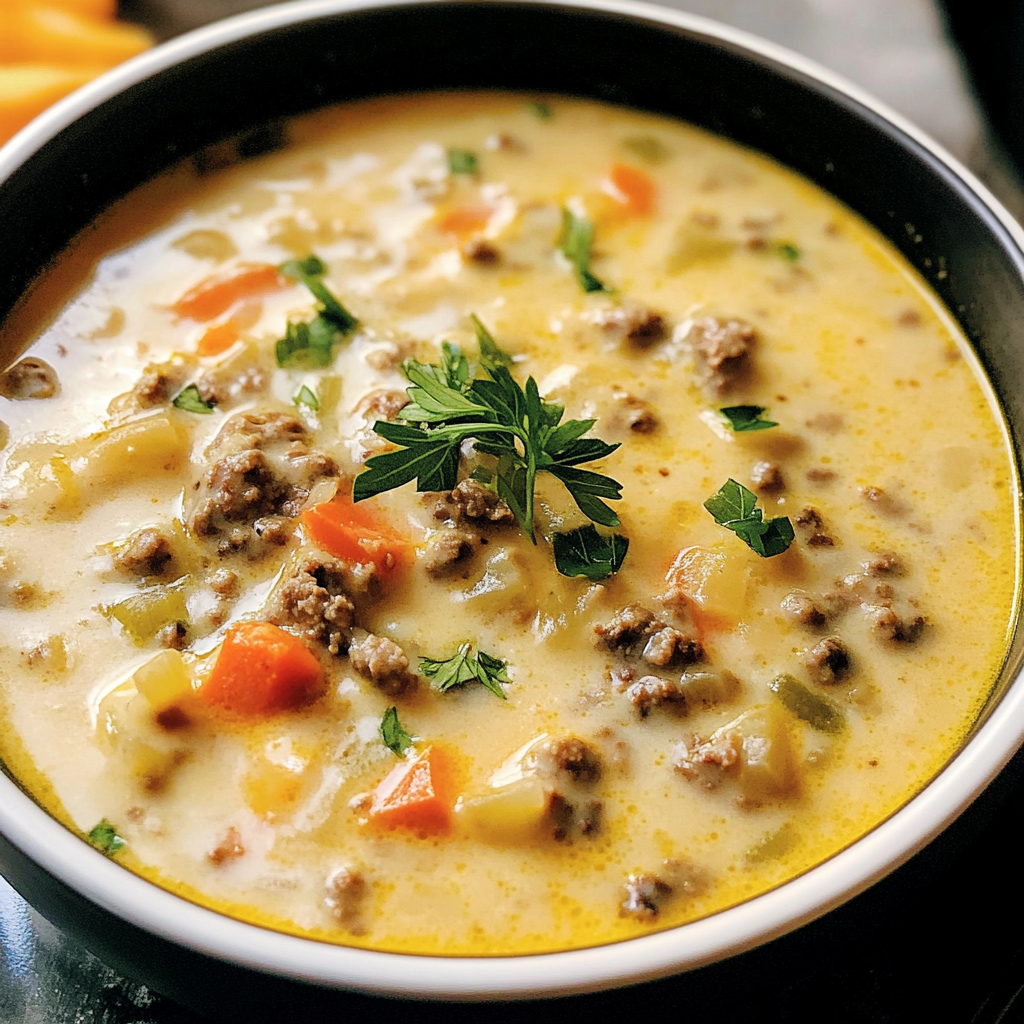 Cheeseburger Soup Recipe: A Cozy, Creamy Bowl of Comfort