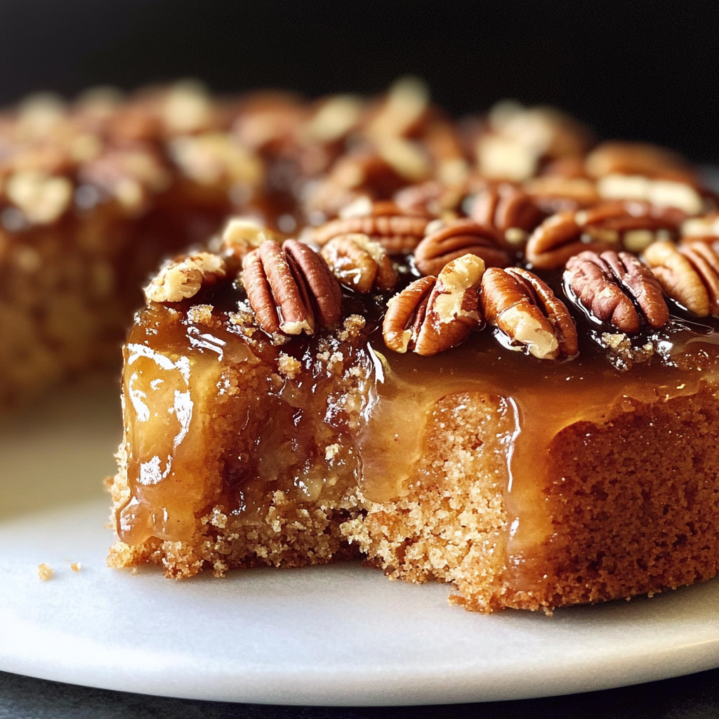 Easy Pecan Upside Down Cake: A Buttery, Caramel-Pecan Dream