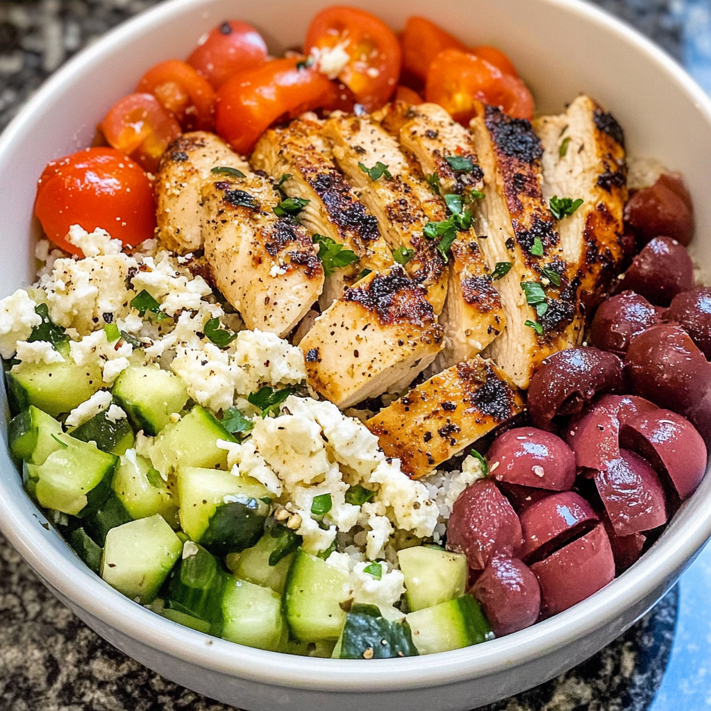 Healthy Greek Chicken Bowls: A Fresh Mediterranean Delight