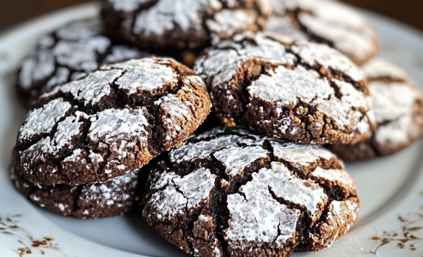 Easy Chocolate Crinkle Cookies Recipe