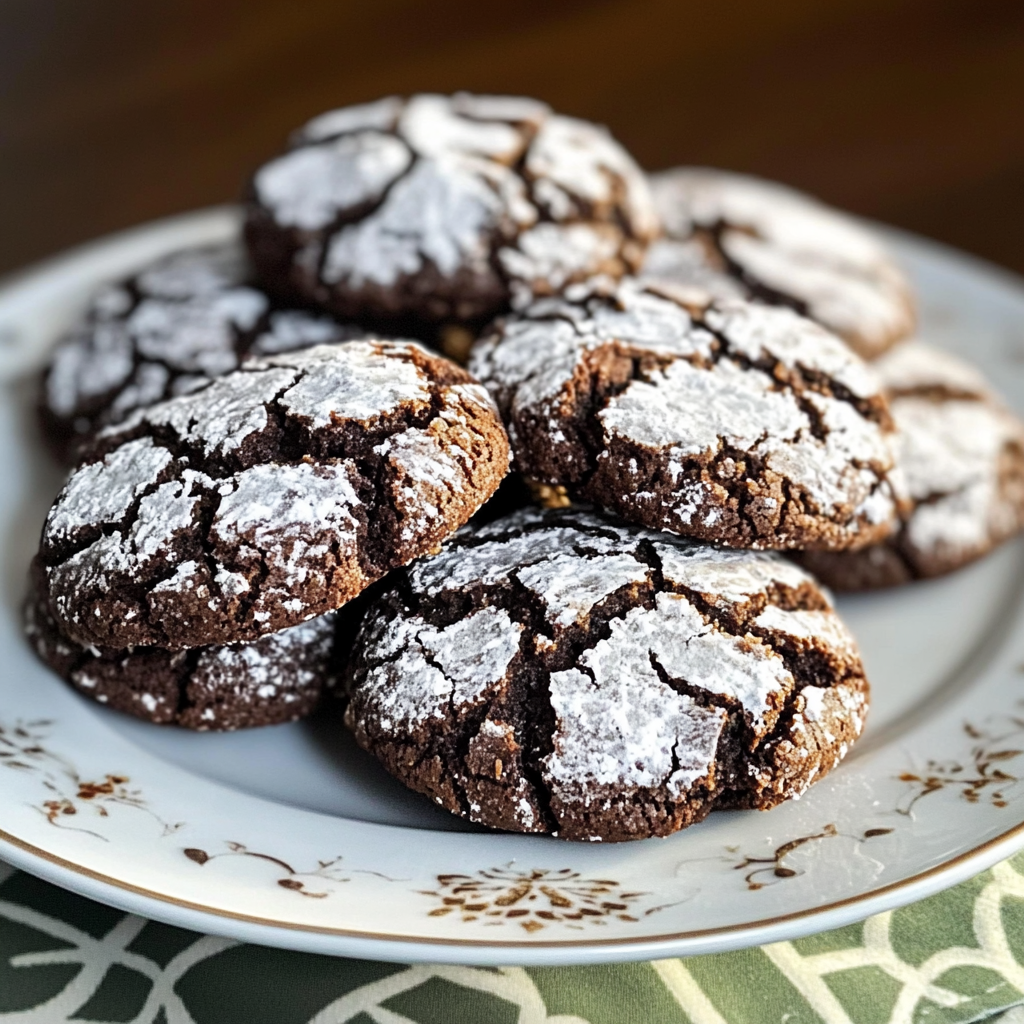 Easy Chocolate Crinkle Cookies Recipe
