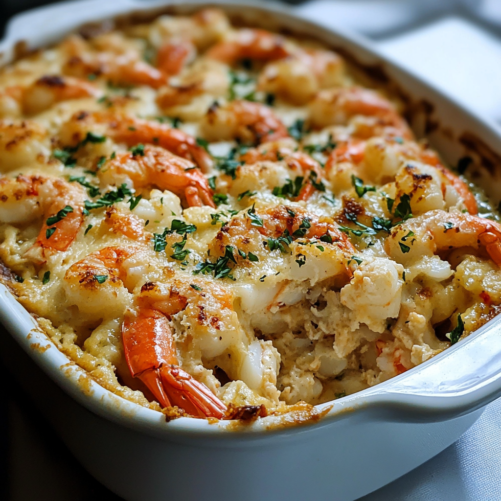 Crab and Shrimp Casserole: A Luxurious Seafood Dish