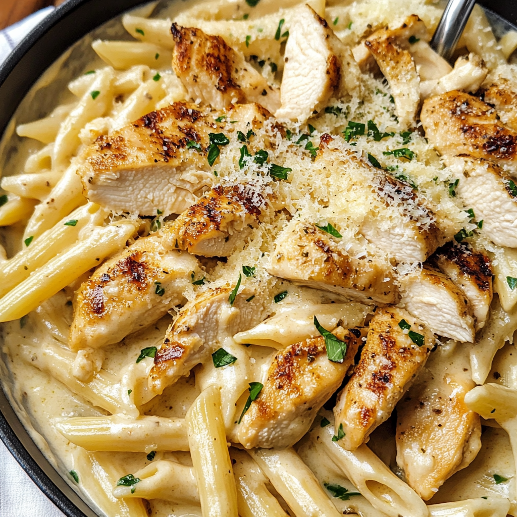 Creamy Parmesan Chicken with Penne: A Restaurant-Quality Pasta Dish