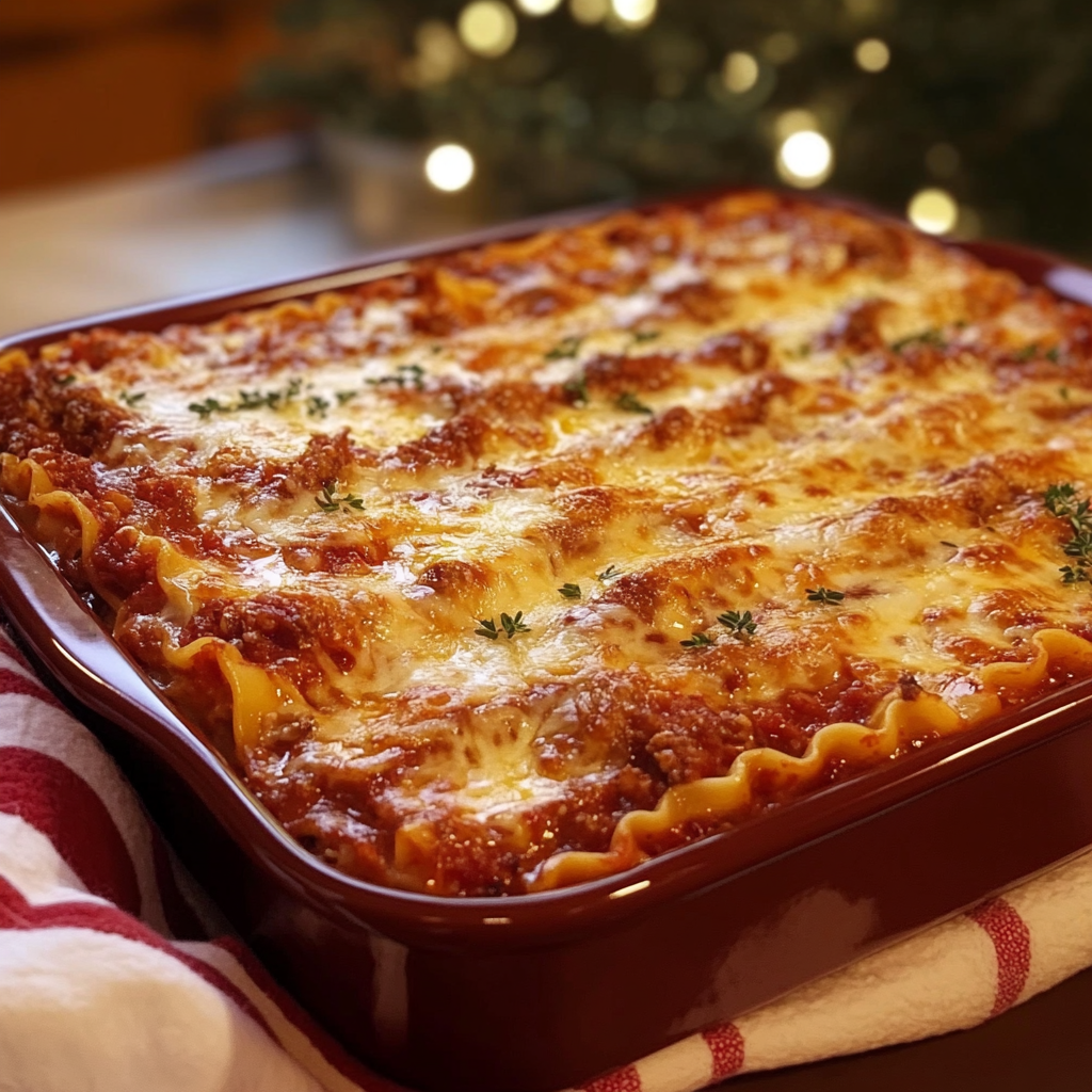 Festive Christmas Night Lasagna: A Holiday Tradition