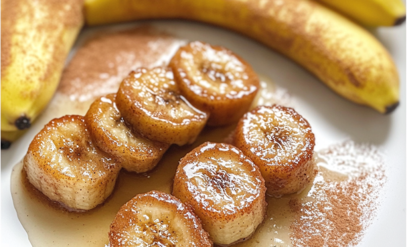 Pan Fried Cinnamon Bananas