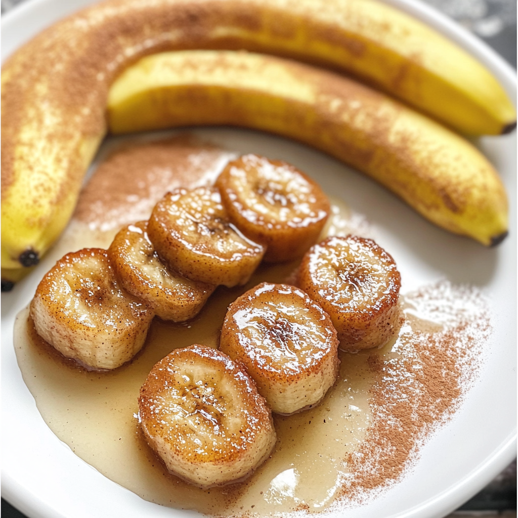 Pan Fried Cinnamon Bananas