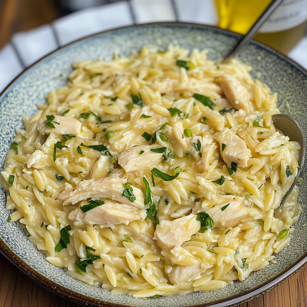 Boursin Orzo with Chicken: A Creamy French-Inspired Comfort Dish