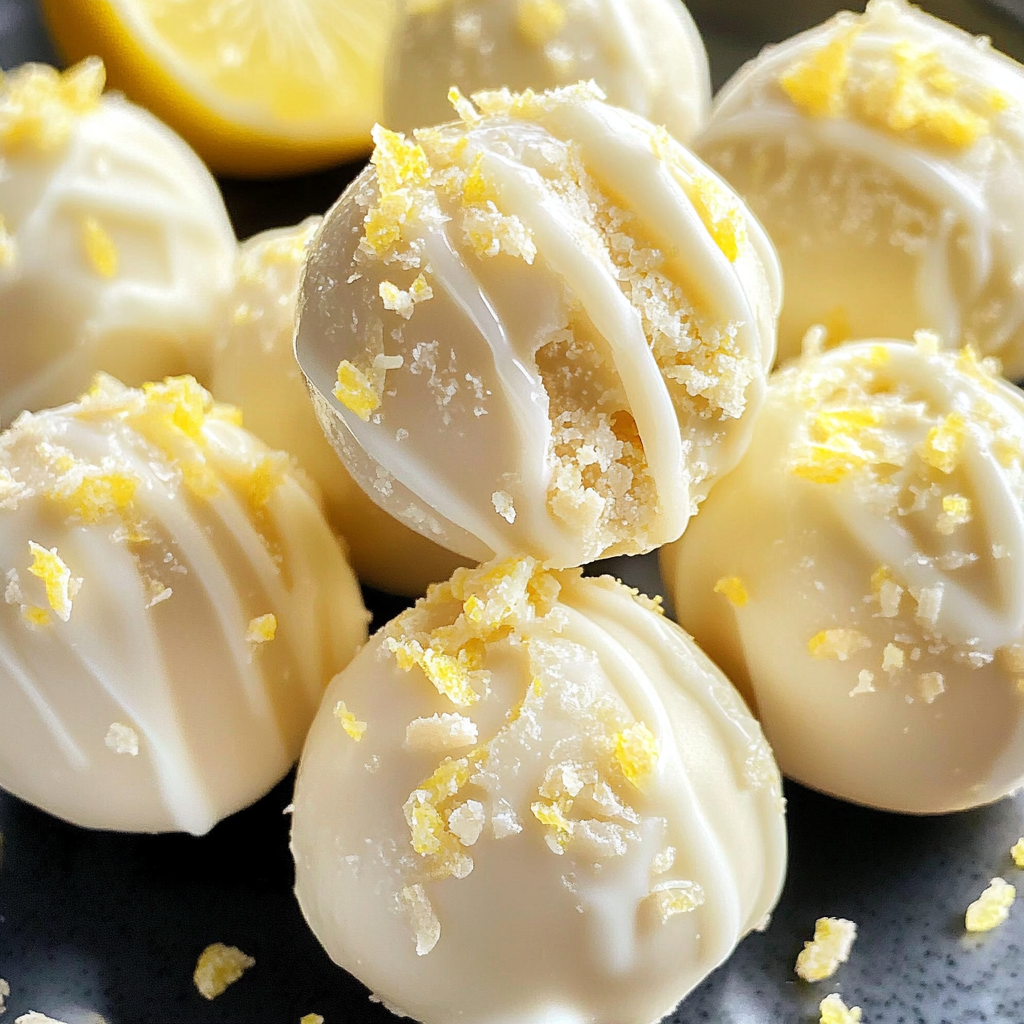 White Chocolate Lemon Truffles: A Burst of Citrus Bliss