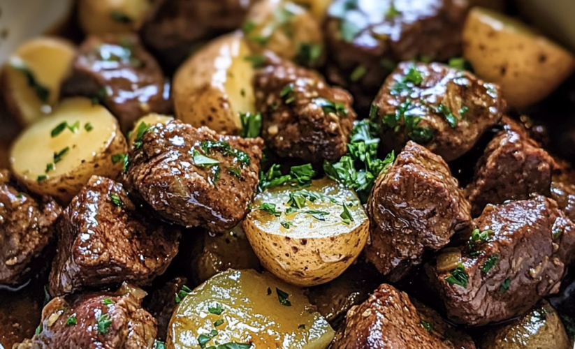Slow Cooker Garlic Butter Beef Bites & Potatoes: The Ultimate Set-and-Forget Comfort Meal