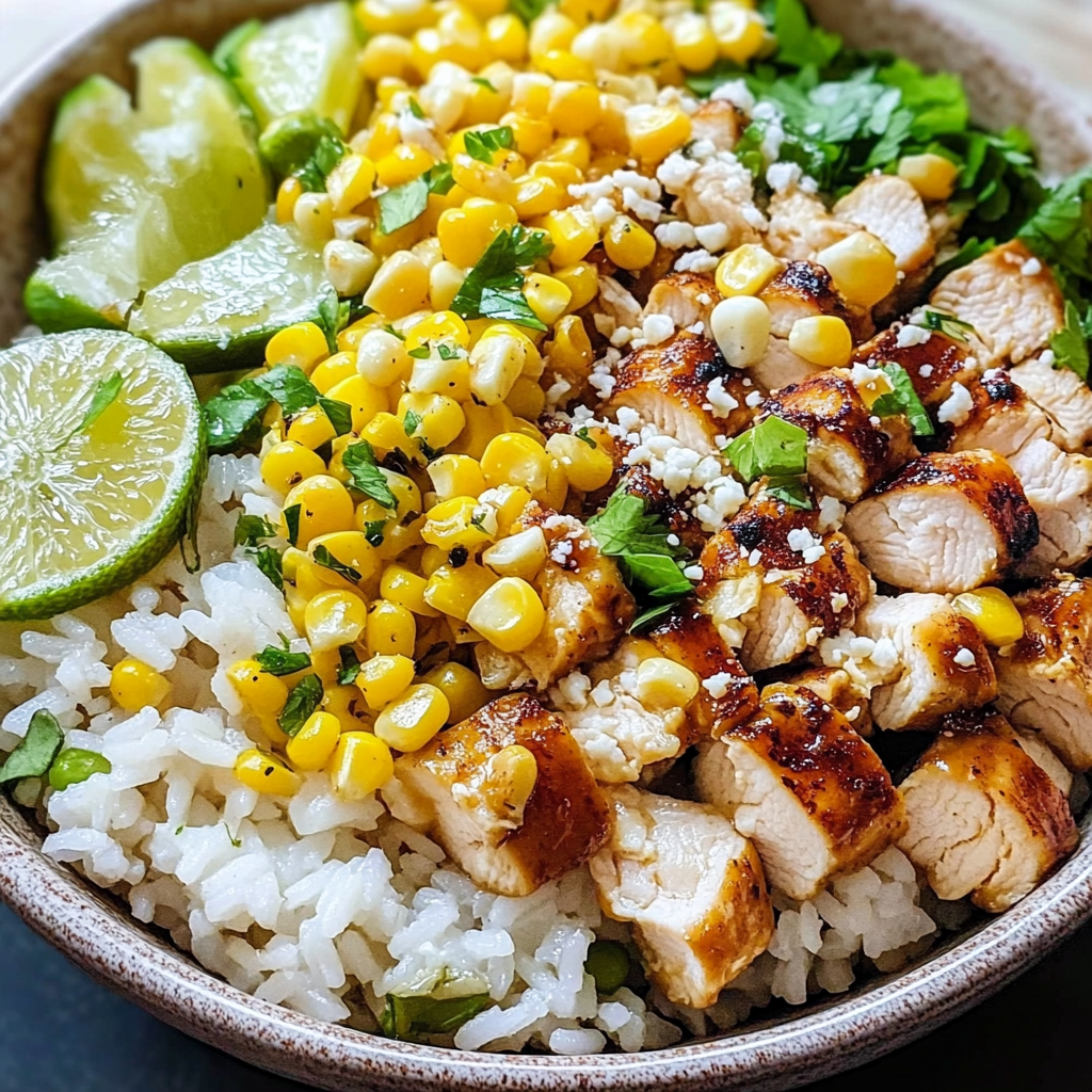 Street Corn Chicken Rice Bowl: A Fiesta in Every Bite!