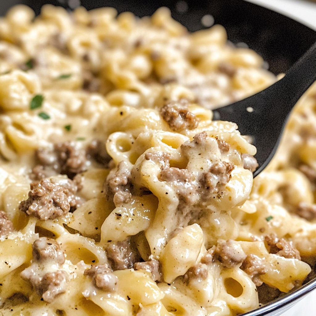 Rich & Creamy Ground Beef Alfredo Pasta: A Luxurious Twist on Classic Comfort