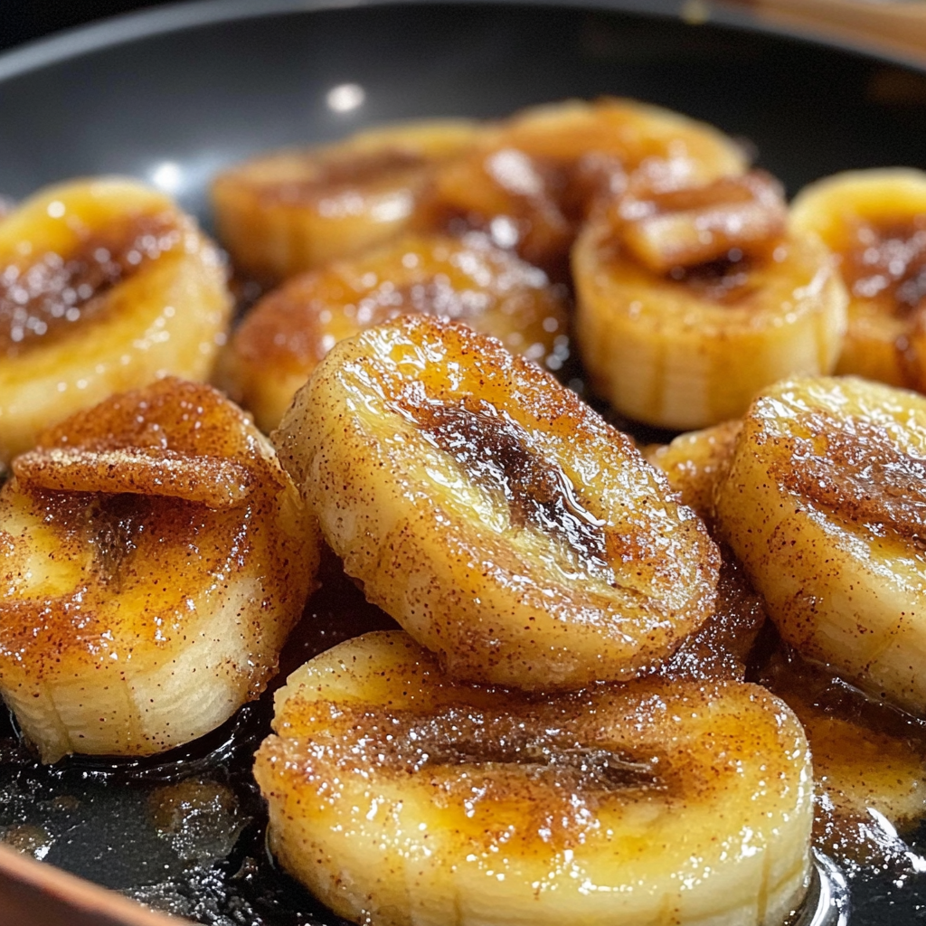 Pan Fried Cinnamon Bananas