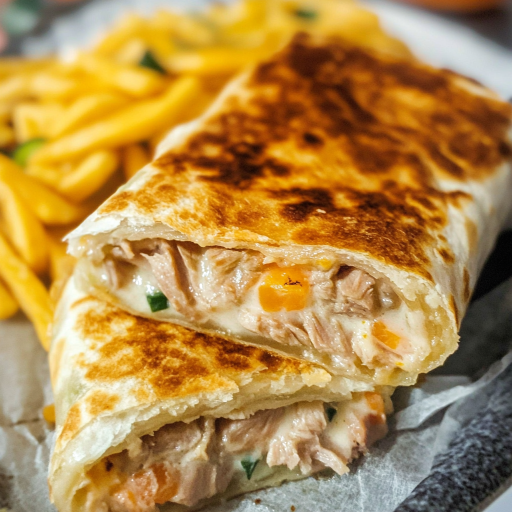 Easy Tuna Melt Wrap