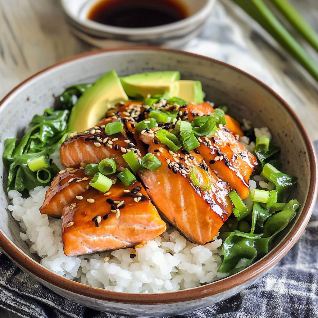 Teriyaki Salmon Sushi Bowl