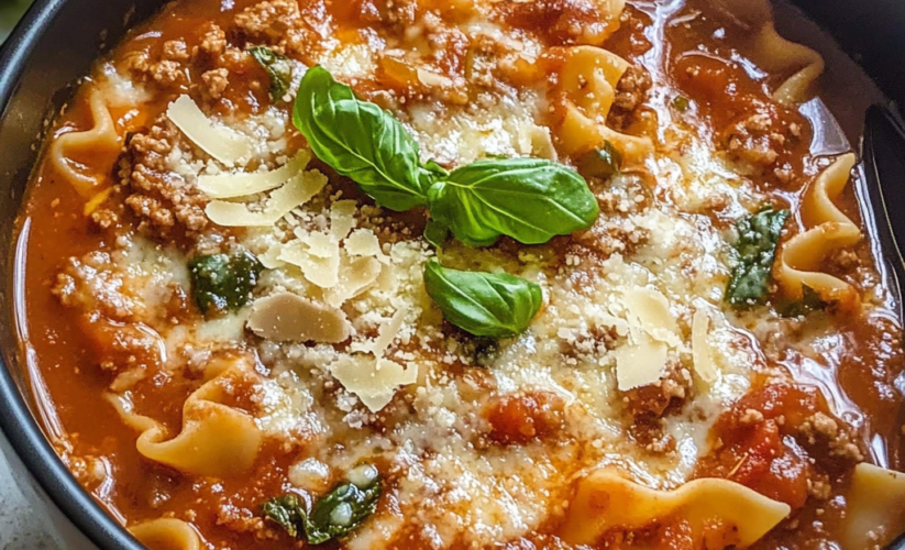 One Pot Lasagna Soup