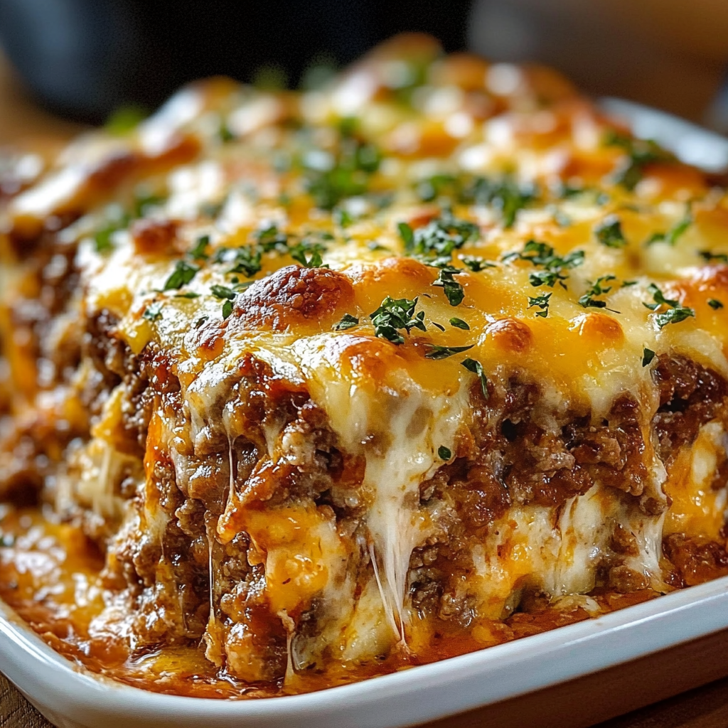 Loaded Meatloaf Casserole with Cheesy Potatoes