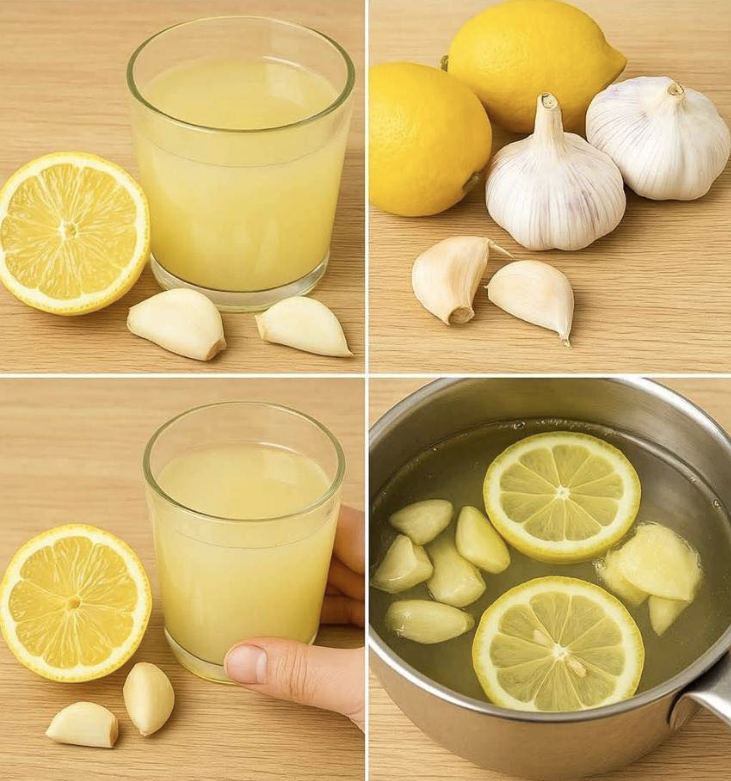 Garlic Lemon Drink Cure: A Natural Remedy for High Blood Pressure, Liver Health, and Vascular Cleansing
