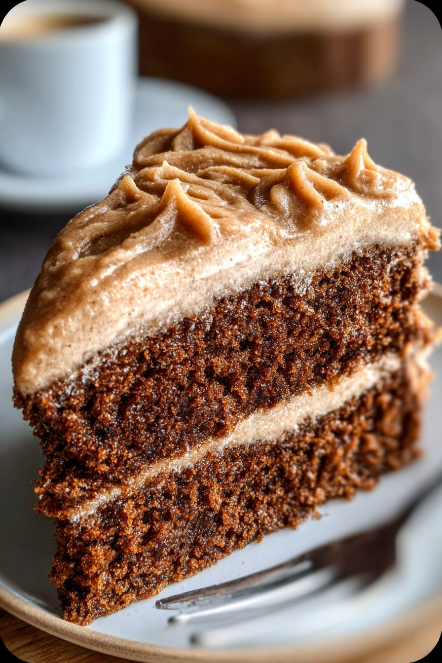Gingerbread Cake with Cinnamon Molasses Frosting
