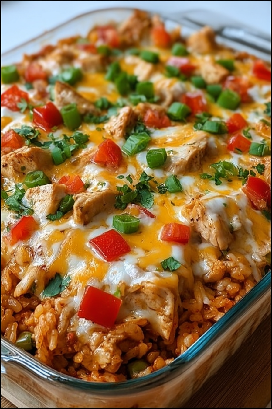 Fajita Chicken Casserole Bake