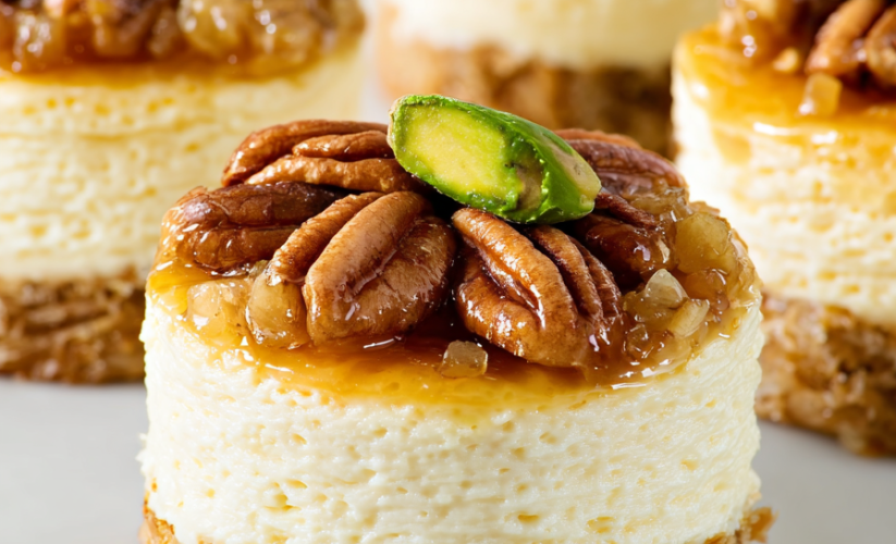 Mini Baklava Cheesecakes