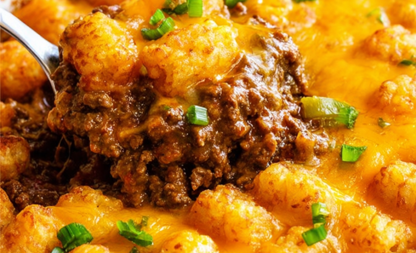 Tater Tot Sloppy Joe Skillet