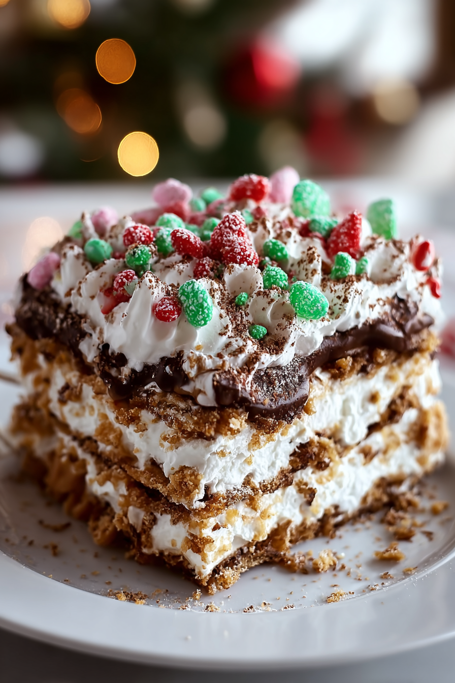 The Ultimate Christmas Cookie Lasagna
