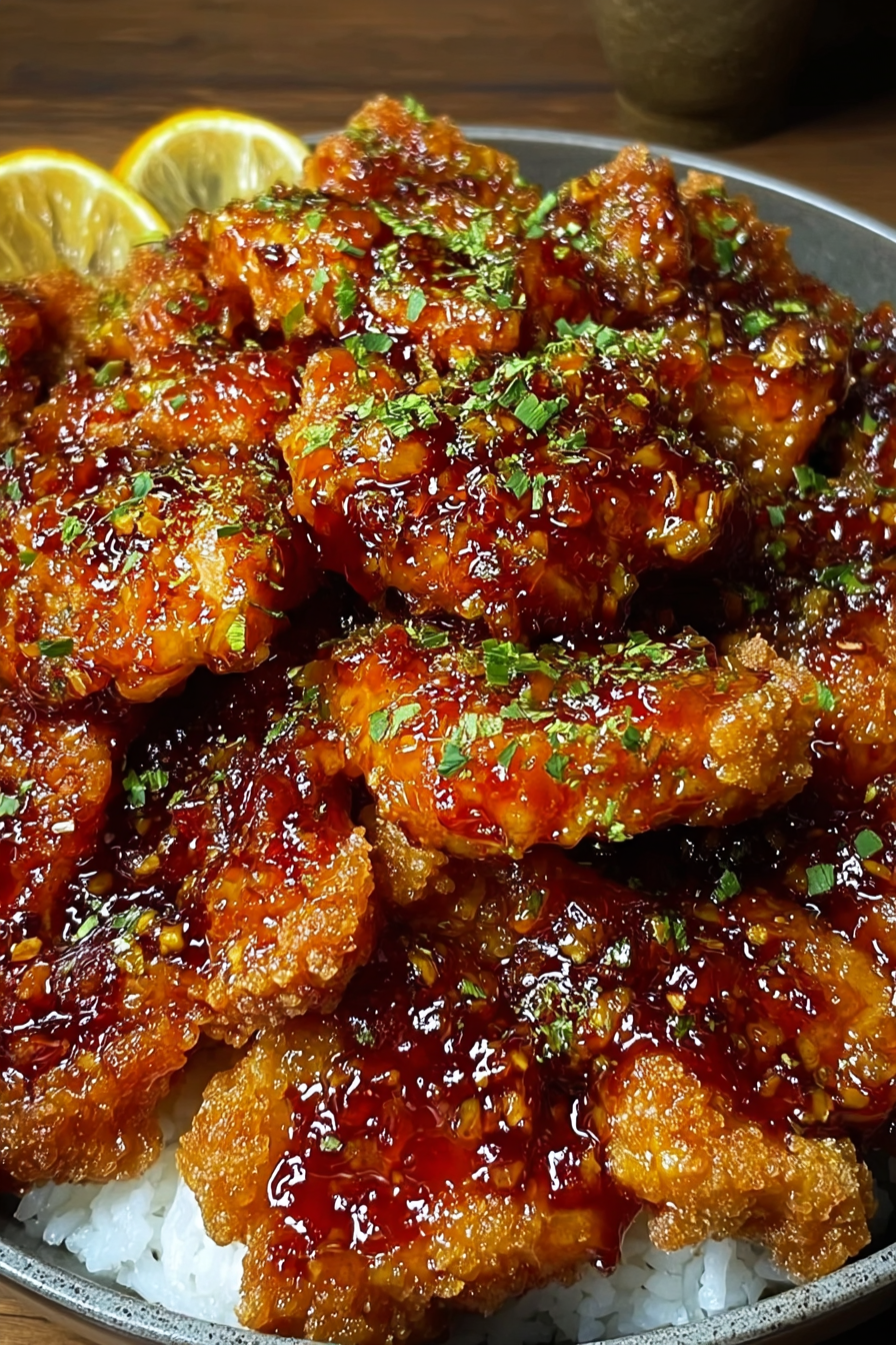 Crispy Honey Garlic Chicken