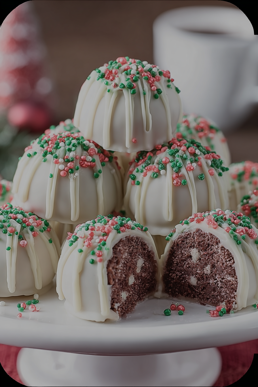 Christmas Tree Cake Truffles – The Easiest No-Bake Holiday Treat!