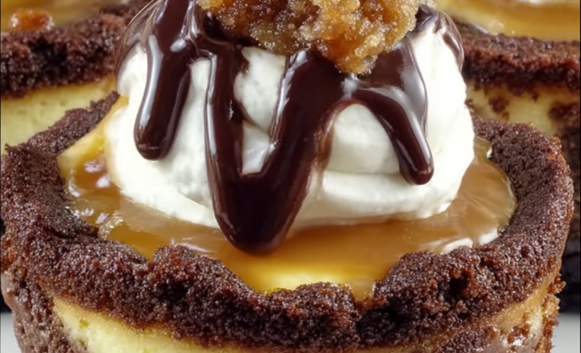 Loaded Brownie Cheesecake Cups
