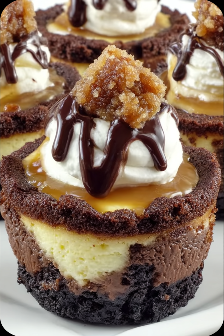Loaded Brownie Cheesecake Cups