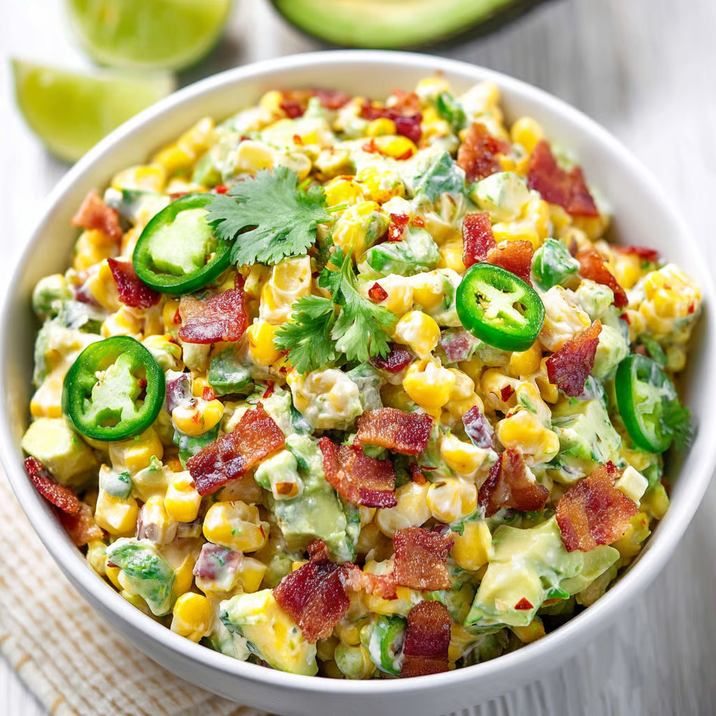 Creamy Avocado Corn Salad