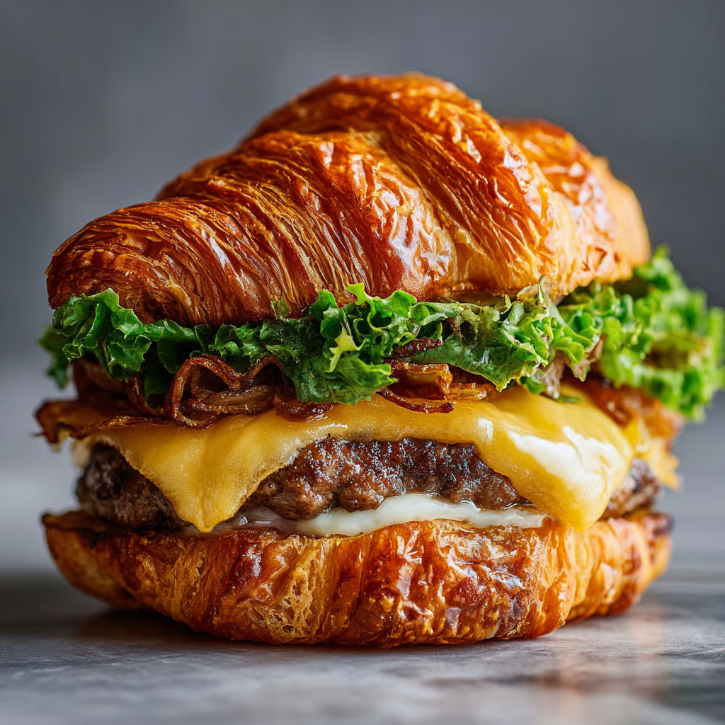Croissant Smash Burgers