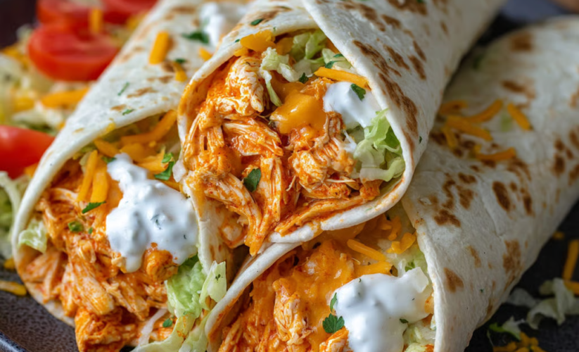 High Protein Cheesy Buffalo Chicken