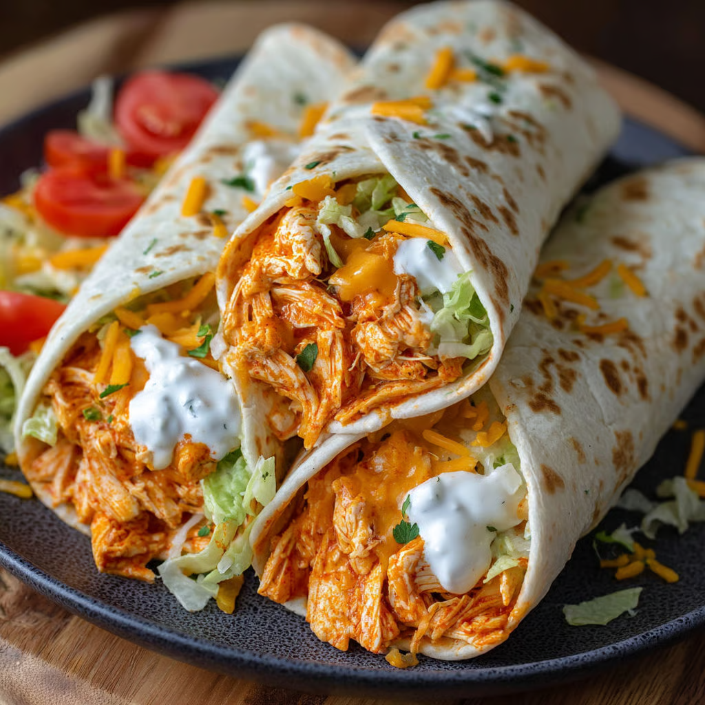 High Protein Cheesy Buffalo Chicken