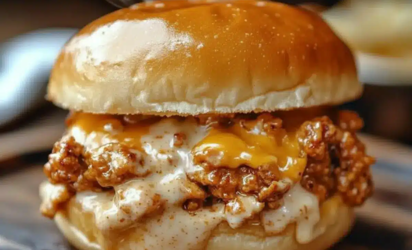 Irresistibly Zesty Cajun Chicken Sloppy Joes with Creamy Cheese Sauce