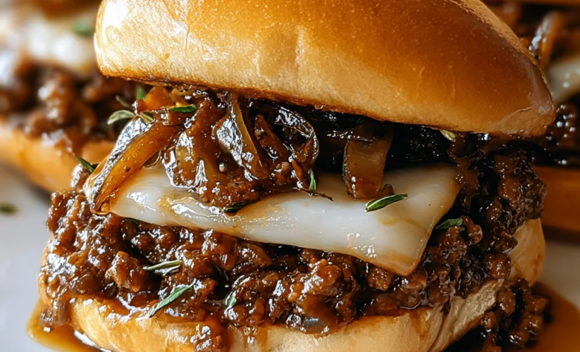 Irresistible French Onion Beef Sloppy Joes