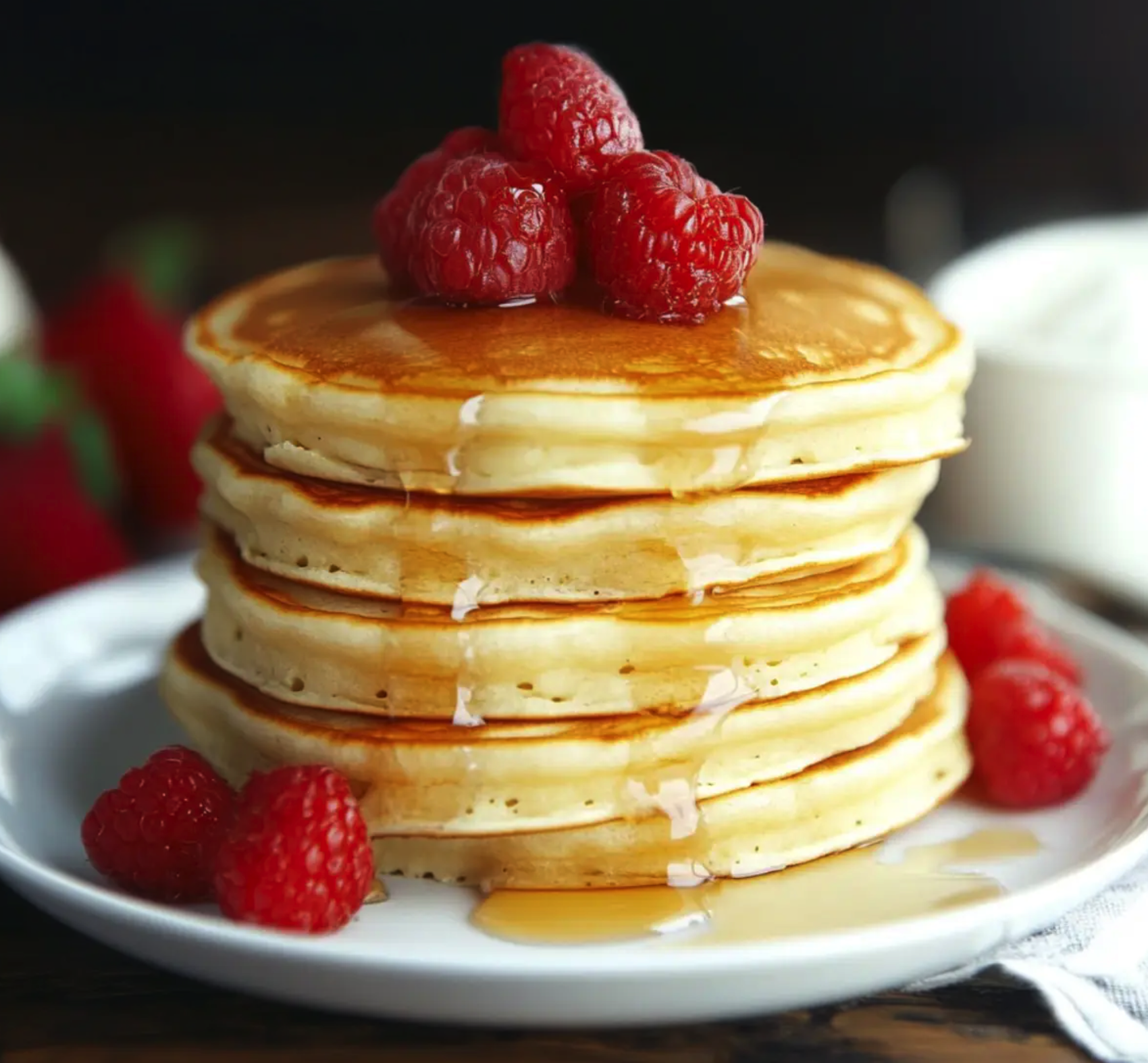 The Best Healthy Fluffy Buttermilk Pancakes