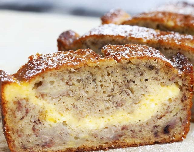 Cheesecake Banana Bread
