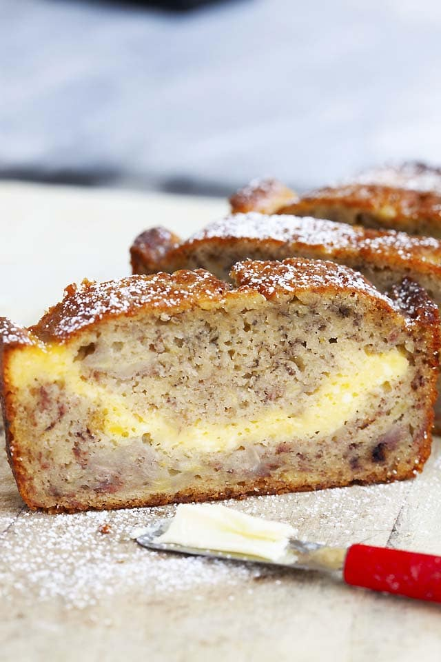 Cheesecake Banana Bread