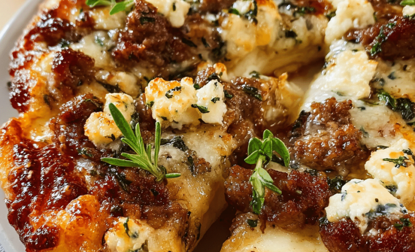 Sausage Ricotta Honey Hot Pizza