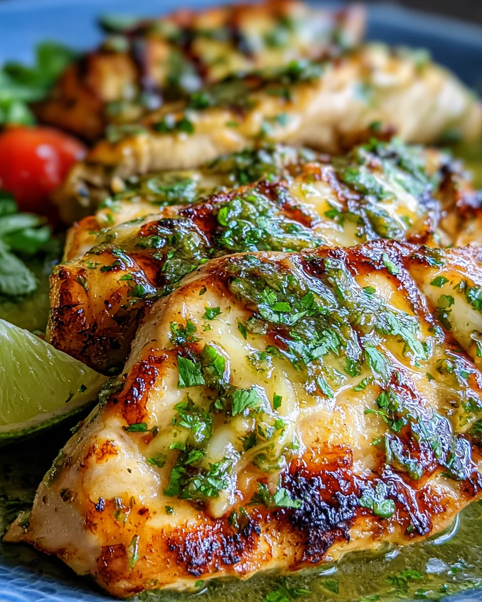Grilled Salsa Verde Pepper Jack Chicken