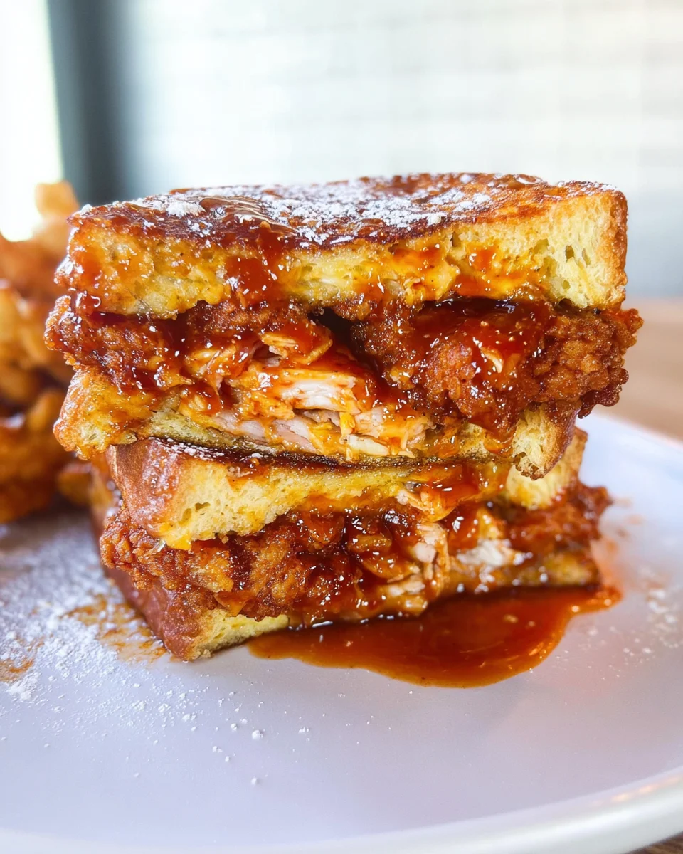 French Toast Fried Chicken Sandwich