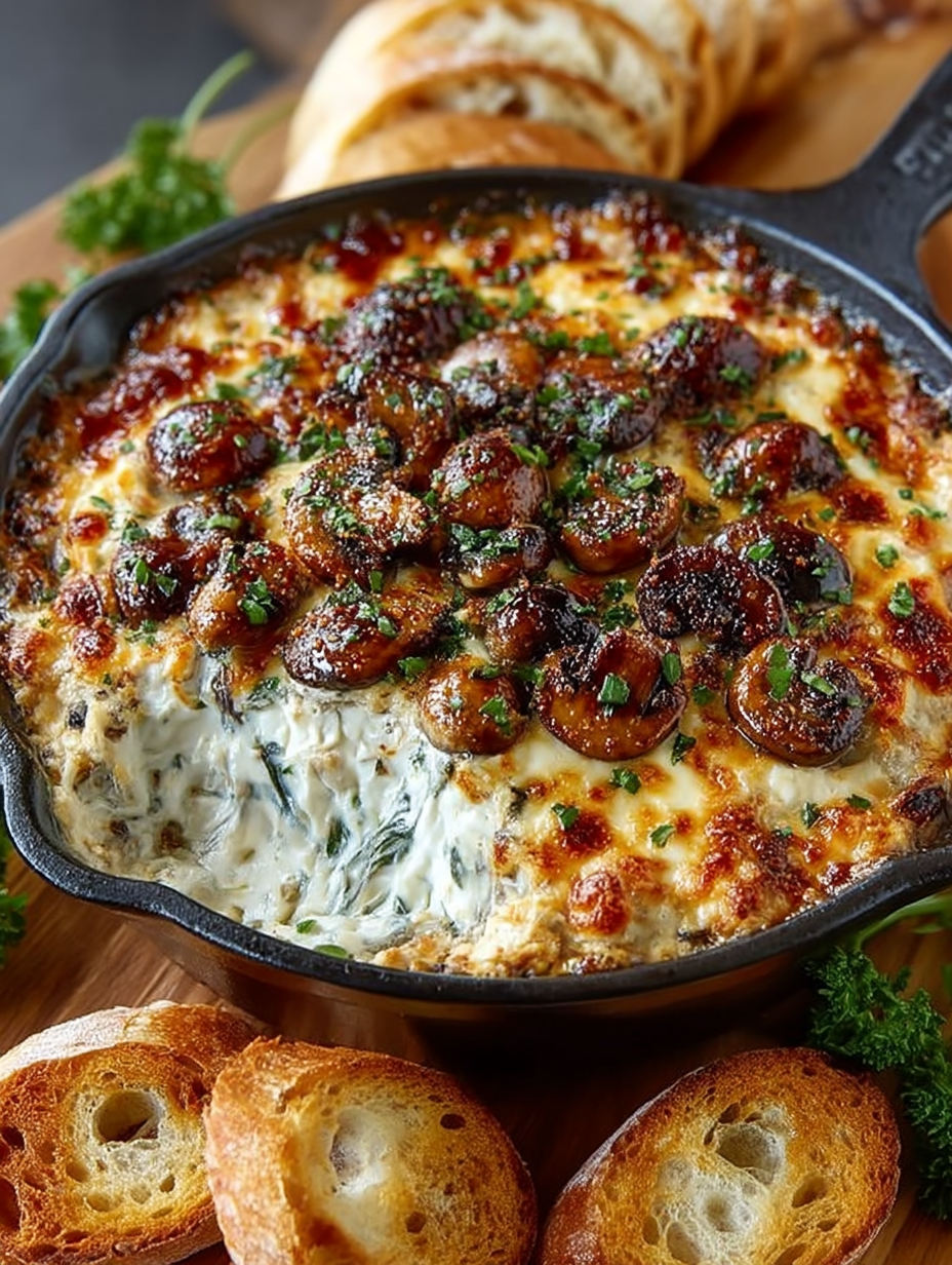 Stuffed Mushroom Dip