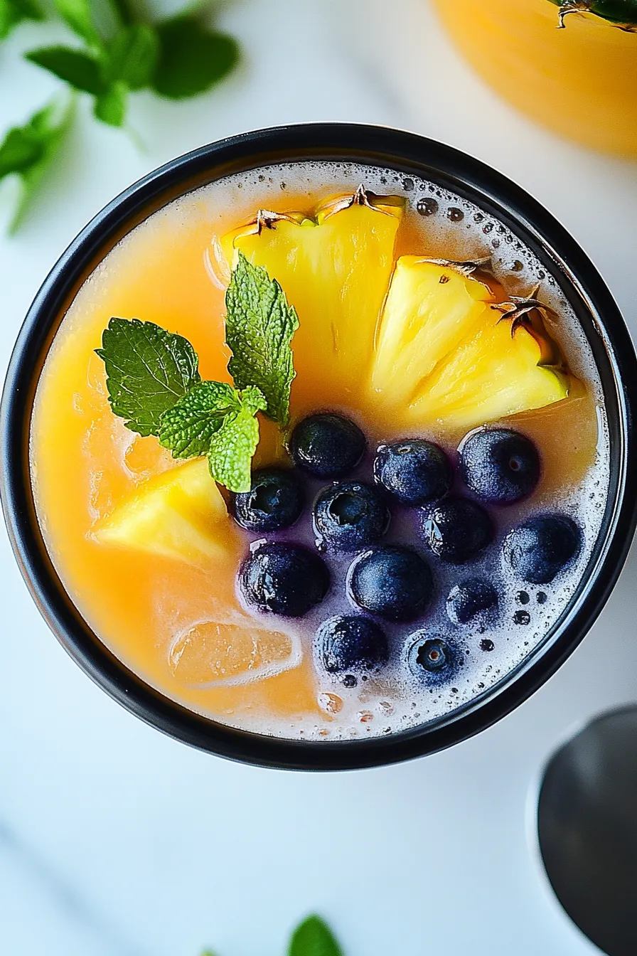 Blueberry Pineapple Tequila Sour