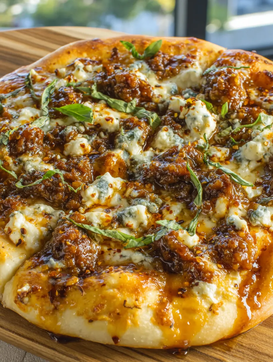 Sausage Ricotta Honey Hot Pizza