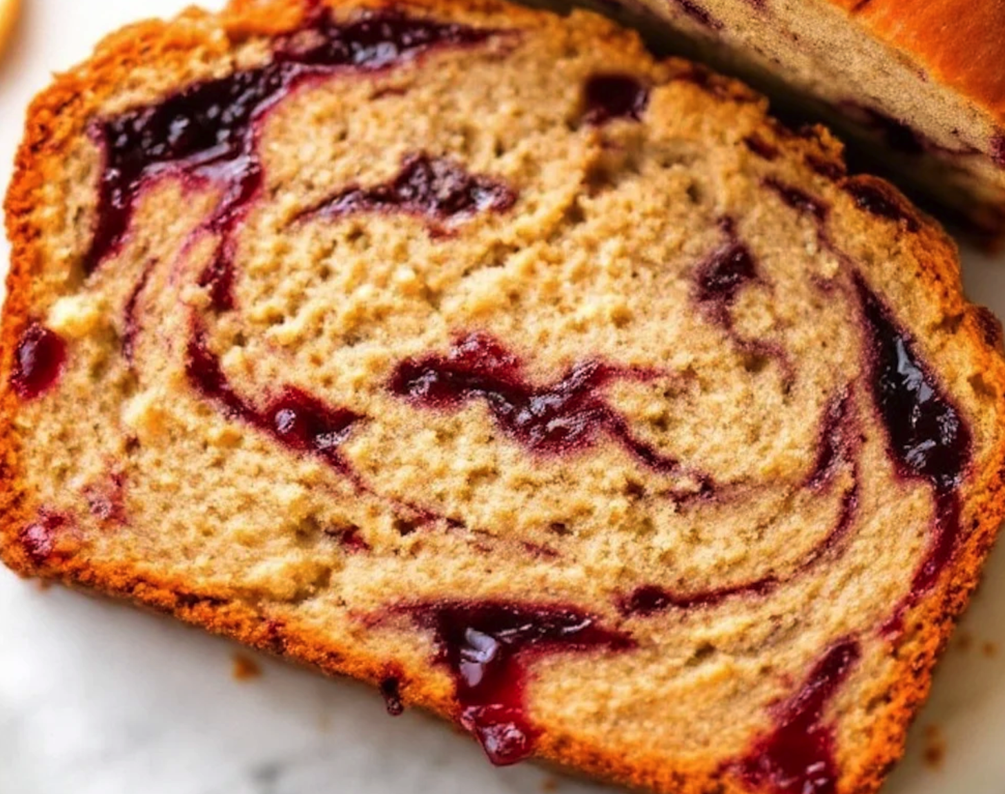 Peanut Butter & Jelly Banana Bread