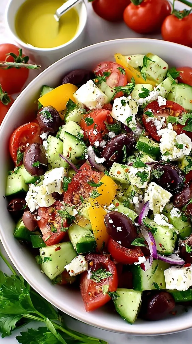 Keto Greek Salad and Dressing