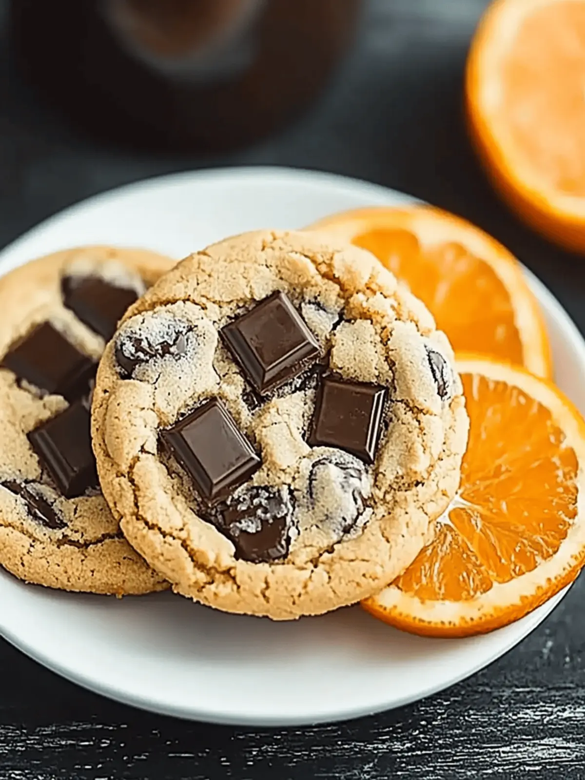 Orange Dark Chocolate Cookies