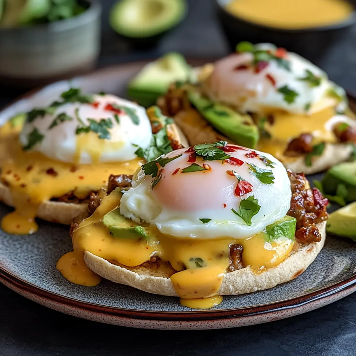 Zesty Mexican Eggs Benedict